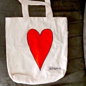 Brighton Small Cotton Tote Bag with Bg Heart